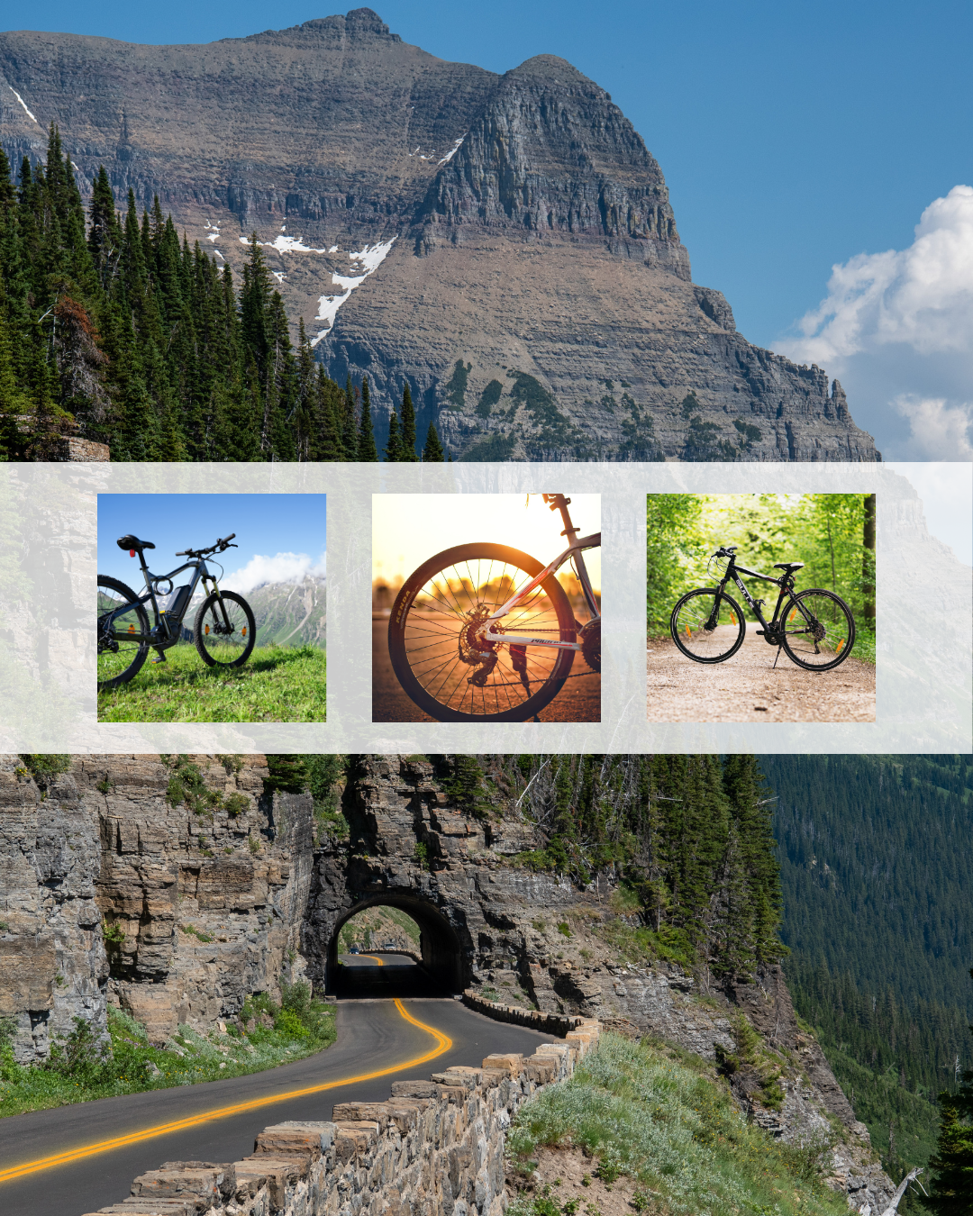 Bike Going to the Sun Road in Glacier - Whitefish Outfitters